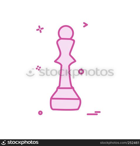 chess icon design vector