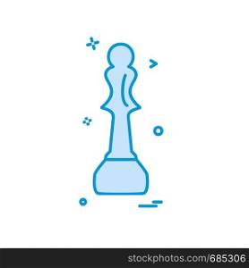 Chess icon design vector