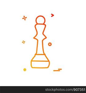 chess icon design vector