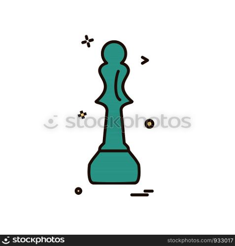 Chess icon design vector