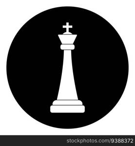 chess icon, king vector template illustration logo design