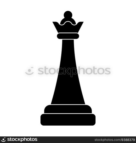 chess icon, queen vector template illustration logo design
