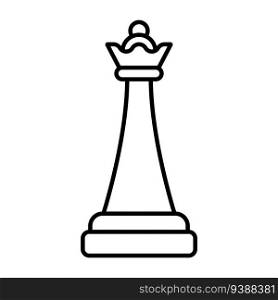 chess icon, queen vector template illustration logo design