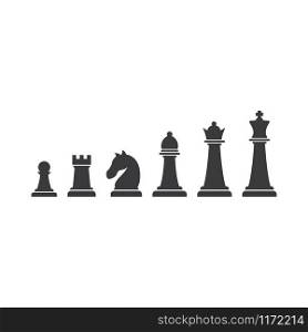 Chess icon set ilustration vector template