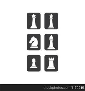 Chess icon set ilustration vector template