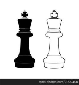 Chess icon vector illustration symbol design