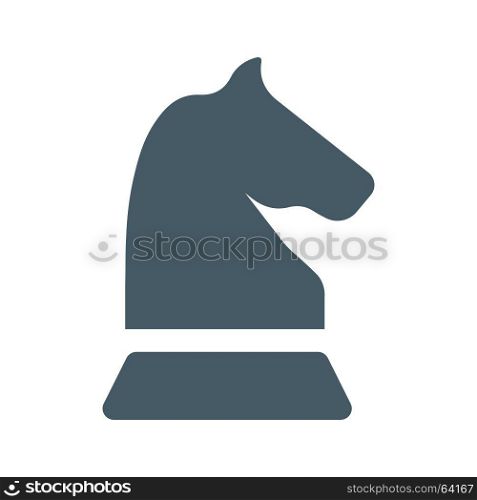 chess knight, Icon on isolated background