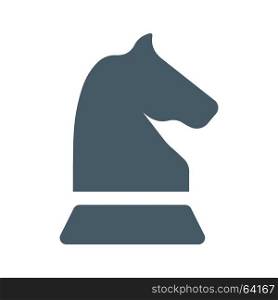 chess knight, Icon on isolated background