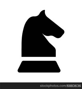chess knight, icon on isolated background,