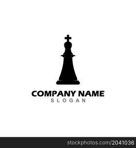 Chess Logo Design Vector Template