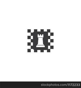 Chess logo icon ilustration vector template