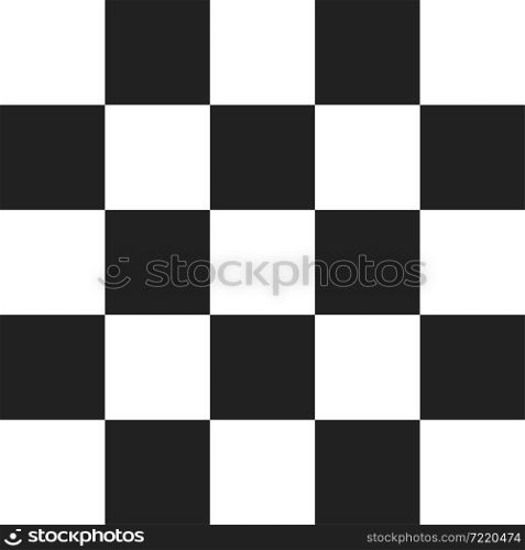 Chess pattern. Black and white square texture background in vector flat style.