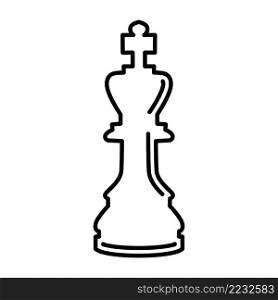 Chess piece icon vector sign and symbol on trendy design