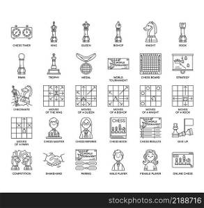 Chess, Thin Line and Pixel Perfect Icons