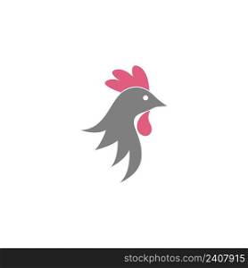 Chicken animal icon logo design illustration template