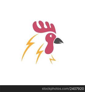 Chicken animal icon logo design illustration template