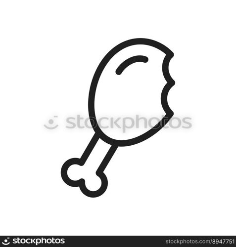 chicken icon in flat style. chicken vector illustration on white isolated background.