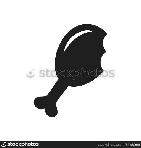 chicken icon in flat style. chicken vector illustration on white isolated background.