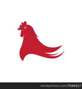 chicken illustration icon vector design template