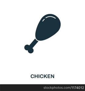 Chicken Leg icon. Mobile apps, printing and more usage. Simple element sing. Monochrome Chicken Leg icon illustration. Chicken Leg icon. Mobile apps, printing and more usage. Simple element sing. Monochrome Chicken Leg icon illustration.
