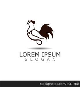 Chicken logo Farm vintage, Animal rooster Vector Design Element