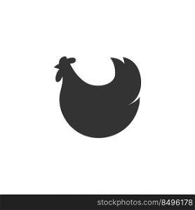 Chicken logo icon design template