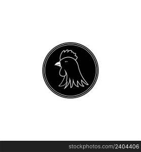 chicken logo icon vector design template