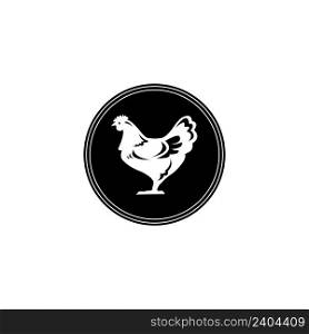 chicken logo icon vector design template