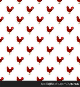 Chicken pattern. Cartoon illustration of chicken vector pattern for web. Chicken pattern, cartoon style