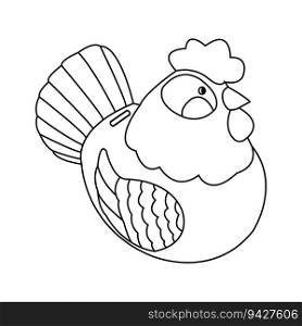 chicken piggy bank icon vector illustration simple design