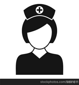 Chicken pox nurse icon. Simple illustration of chicken pox nurse vector icon for web design isolated on white background. Chicken pox nurse icon, simple style