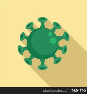 Chicken pox virus icon. Flat illustration of chicken pox virus vector icon for web design. Chicken pox virus icon, flat style