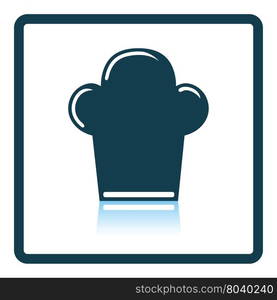 Chief cap icon. Shadow reflection design. Vector illustration.