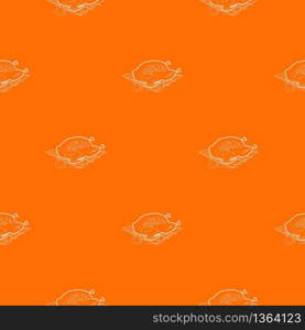 Chiken cooked on a barbecue pattern vector orange for any web design best. Chiken cooked on a barbecue pattern vector orange