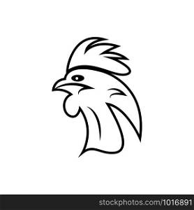 chiken logo vector template design