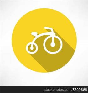 child bike flat. Flat modern style vector illustration