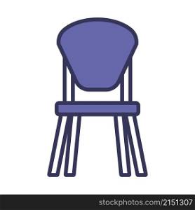 Child Chair Icon. Editable Bold Outline With Color Fill Design. Vector Illustration.