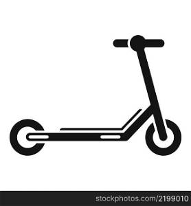 Child electric scooter icon simple vector. Bike transport. Charge trotinette. Child electric scooter icon simple vector. Bike transport