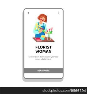 child florist woman vector. sea happy, girl ocean, boy children child florist woman web flat cartoon illustration. child florist woman vector