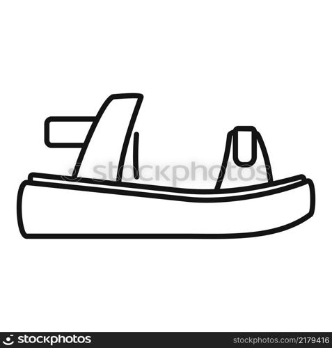 Child sandal icon outline vector. Summer footwear. Beach shoe. Child sandal icon outline vector. Summer footwear