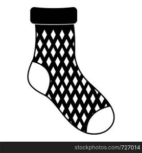 Child sock icon. Simple illustration of child sock vector icon for web. Child sock icon, simple style