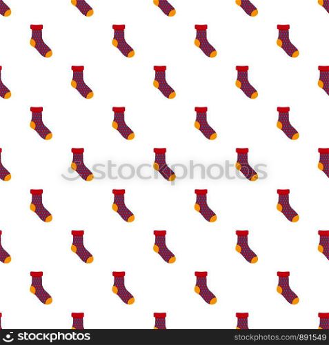 Child sock pattern seamless vector repeat for any web design. Child sock pattern seamless vector