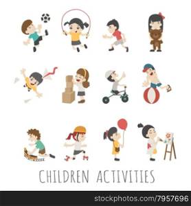 Children activities , eps10 vector format
