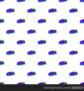 Children bumper machine pattern. Cartoon illustration of children bumper machine vector pattern for web. Children bumper machine pattern, cartoon style