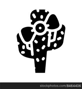 children fan in cactus form glyph icon vector. children fan in cactus form sign. isolated symbol illustration. children fan in cactus form glyph icon vector illustration