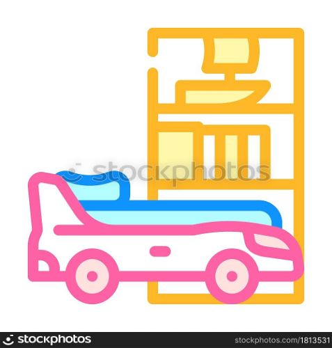 children furniture color icon vector. children furniture sign. isolated symbol illustration. children furniture color icon vector illustration