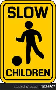 Children slow traffic sign