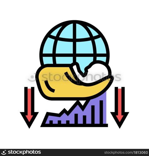 children social problem color icon vector. children social problem sign. isolated symbol illustration. children social problem color icon vector illustration