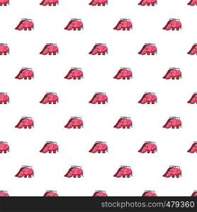 Childrens slide elephant pattern seamless repeat in cartoon style vector illustration. Childrens slide elephant pattern