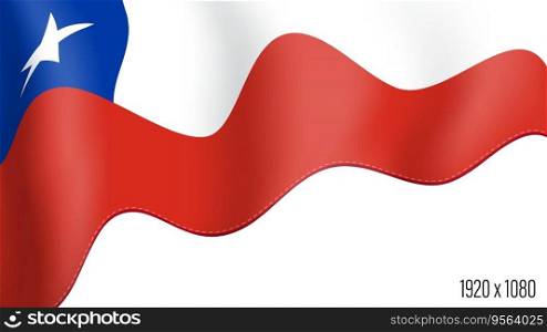 Chile country flag realistic independence day background. Chile commonwealth banner in motion waving, fluttering in wind. Festive patriotic HD format template for independence day. Chile country flag realistic independence day background. Chile commonwealth banner in motion waving, fluttering in wind